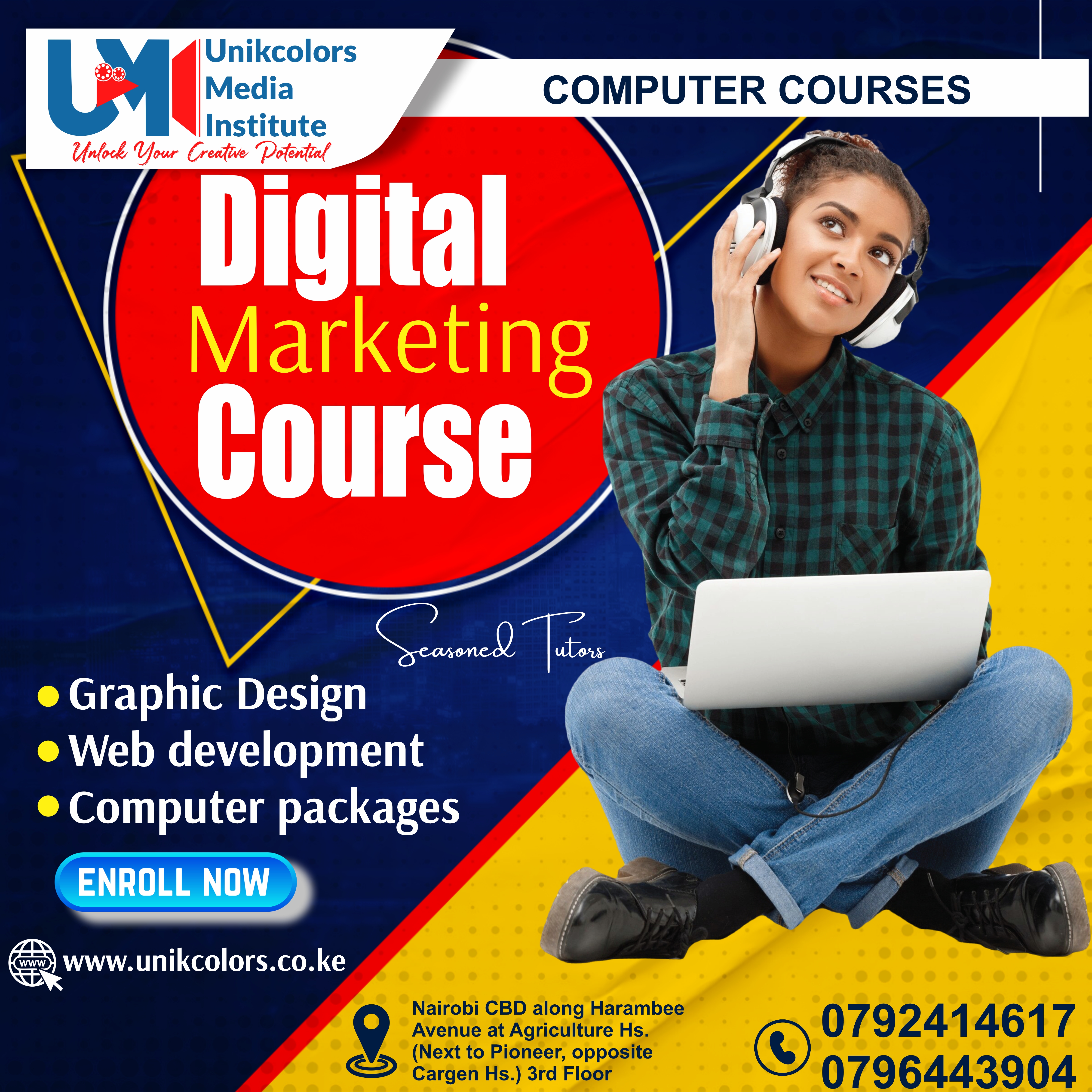 COMPUTER COURSES - DIGITAL MARKETING | GRAPHIC DESIGN | WEB DEVELOPMENT | COMPUTER PACKAGES COURSE